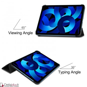 Dirbtinės odos atverčiamas dėklas - juodas (Apple Ipad 10.9 (2022)-Ipad 11 (2025)